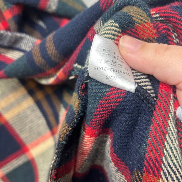 Adora Plaid Button-Down Longline Shirt Jacket Small Multicolor Shacket - Picture 4 of 10